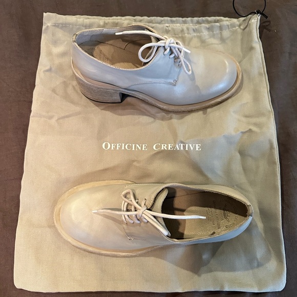 Officine Creative Women's grey Leather Flats